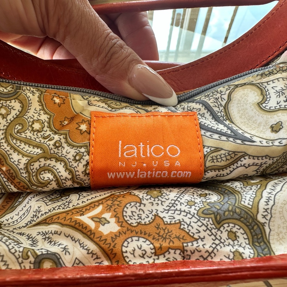 Stylish Latico NJ Orange 
 Real Leather Clutch - Picture 6 of 15